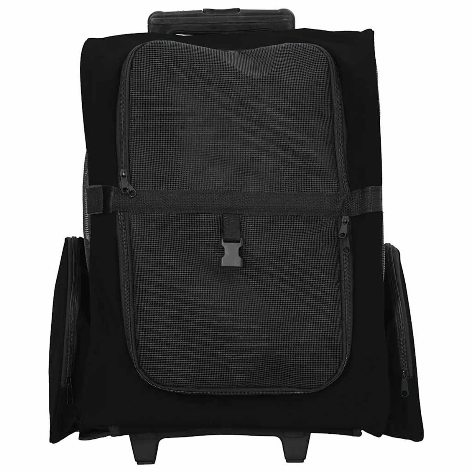 Gecheer Haustiertrolley 3-in-1, multifunktionales Design, Rolltasche, Rucksack, Handtragetasche, 48x32x(57-106) cm, Oxford-Gewebe, für Reisen und Ausflüge mit Haustieren42007372