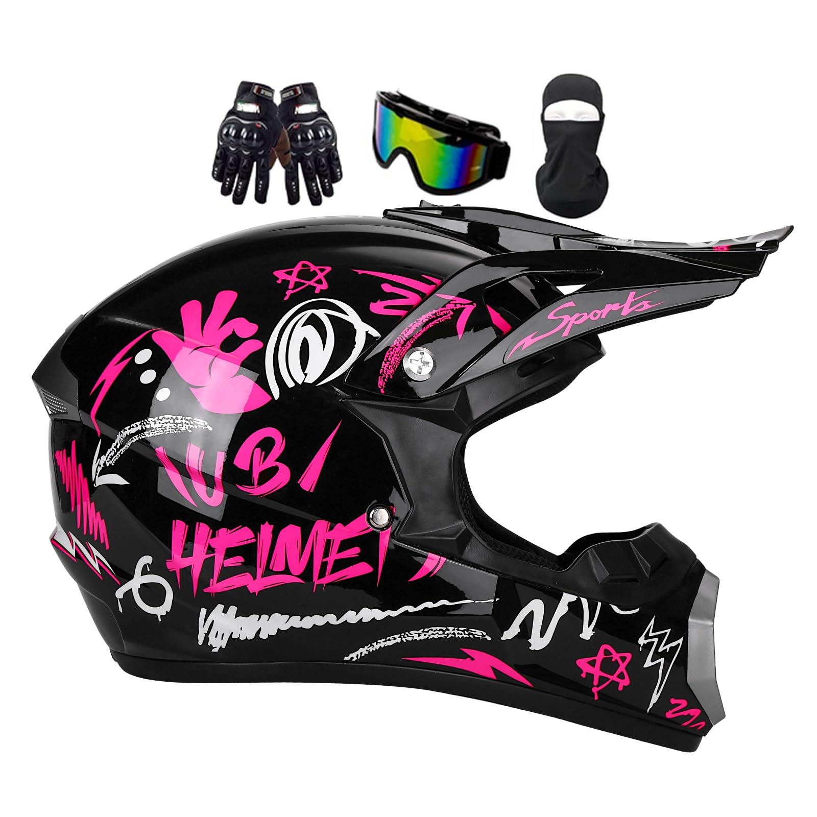 Casco Da Motocross Per Bambini, Casco MTB Integrale Per Bambini, Casco Da Motociclista Per Giovani, Casco Da Downhill, Casco Da Enduro Per Quad, Casco Da Moto ATV Certificato ECE