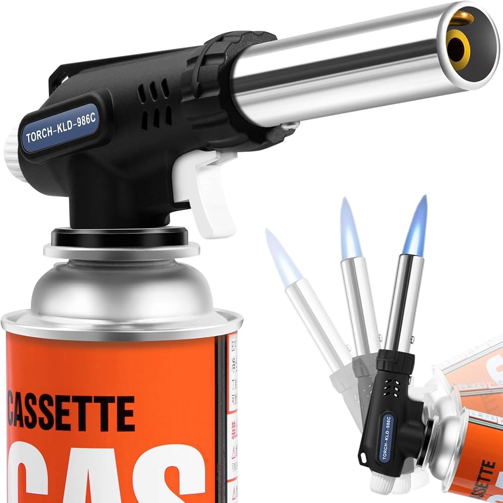 Amazon | ブタンの打撃のトーチ、調節可能な炎の専門の台所トーチ Amazon | ブタンの打撃のトーチ、調節可能な炎の専門の台所トーチ