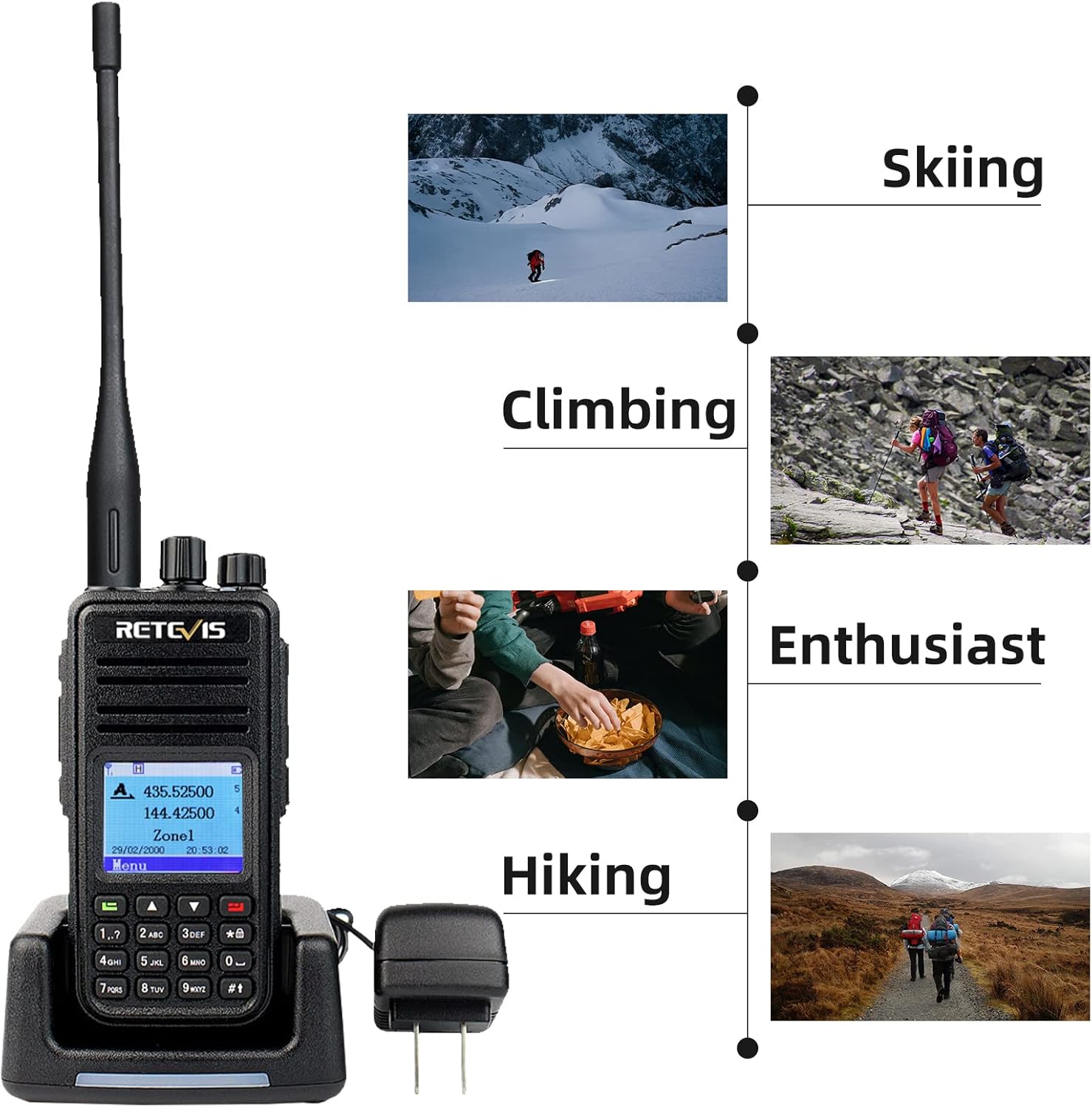 Hottest Sales Retevis RT3S DMR Radios, Long Range Dual Band Two Way Radio, Digital and Analog Walkie Talkies, 3000 Channels 10000 Contacts Recording, 2000mAh Rechargeable Handheld for Outdoors (Black 1 Pack) Get Special Price Retevis RT3S DMR Radios, Long Range Dual Band Two Way Radio, Digital and Analog Walkie Talkies, 3000 Channels 10000 Contacts Recording, 2000mAh Rechargeable Handheld for Outdoors (Black 1 Pack)