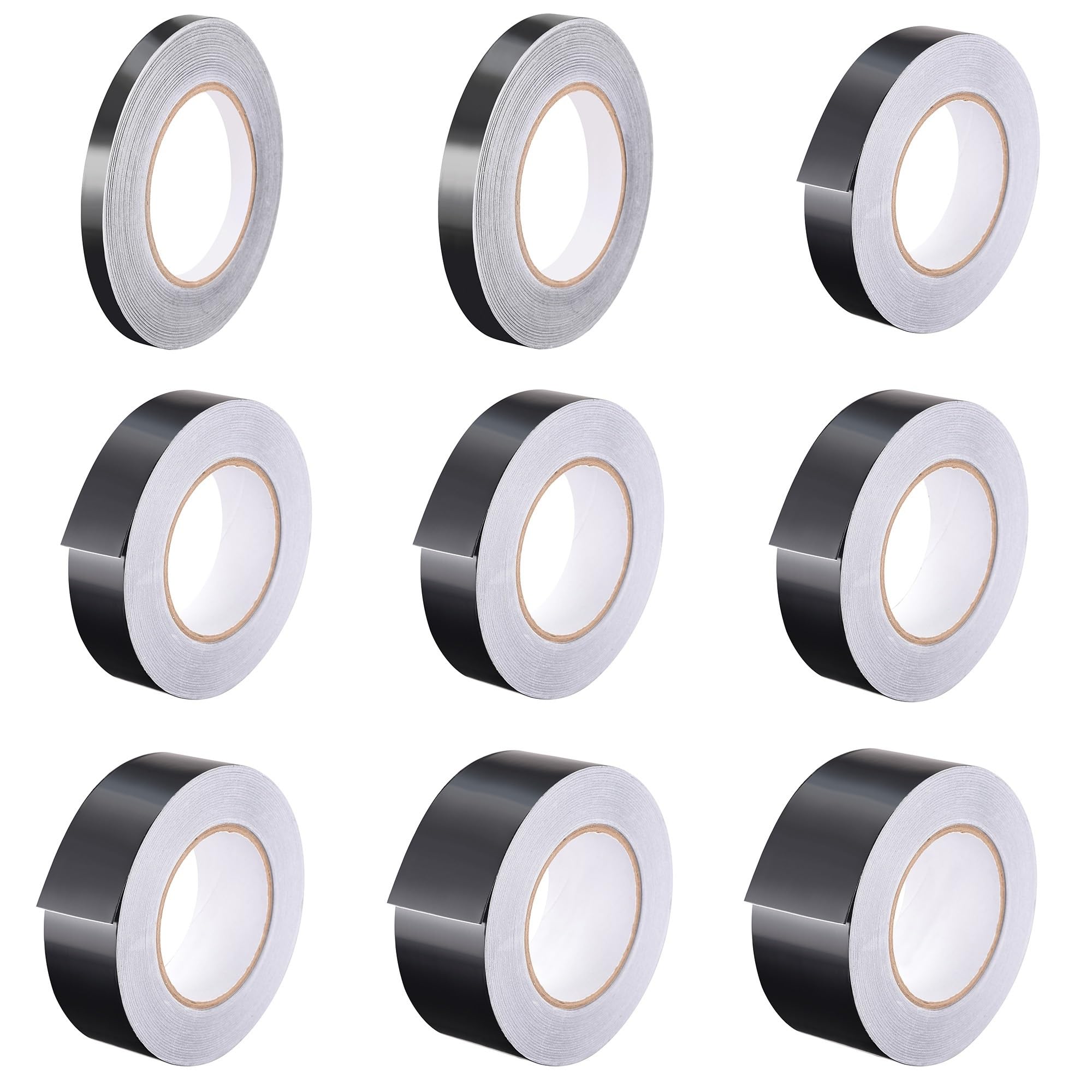 Aluminum Foil Tape | Black 10-50mm x 50m for Sealing Wires and Pipes: Aluminum Foil Tape(40mm)