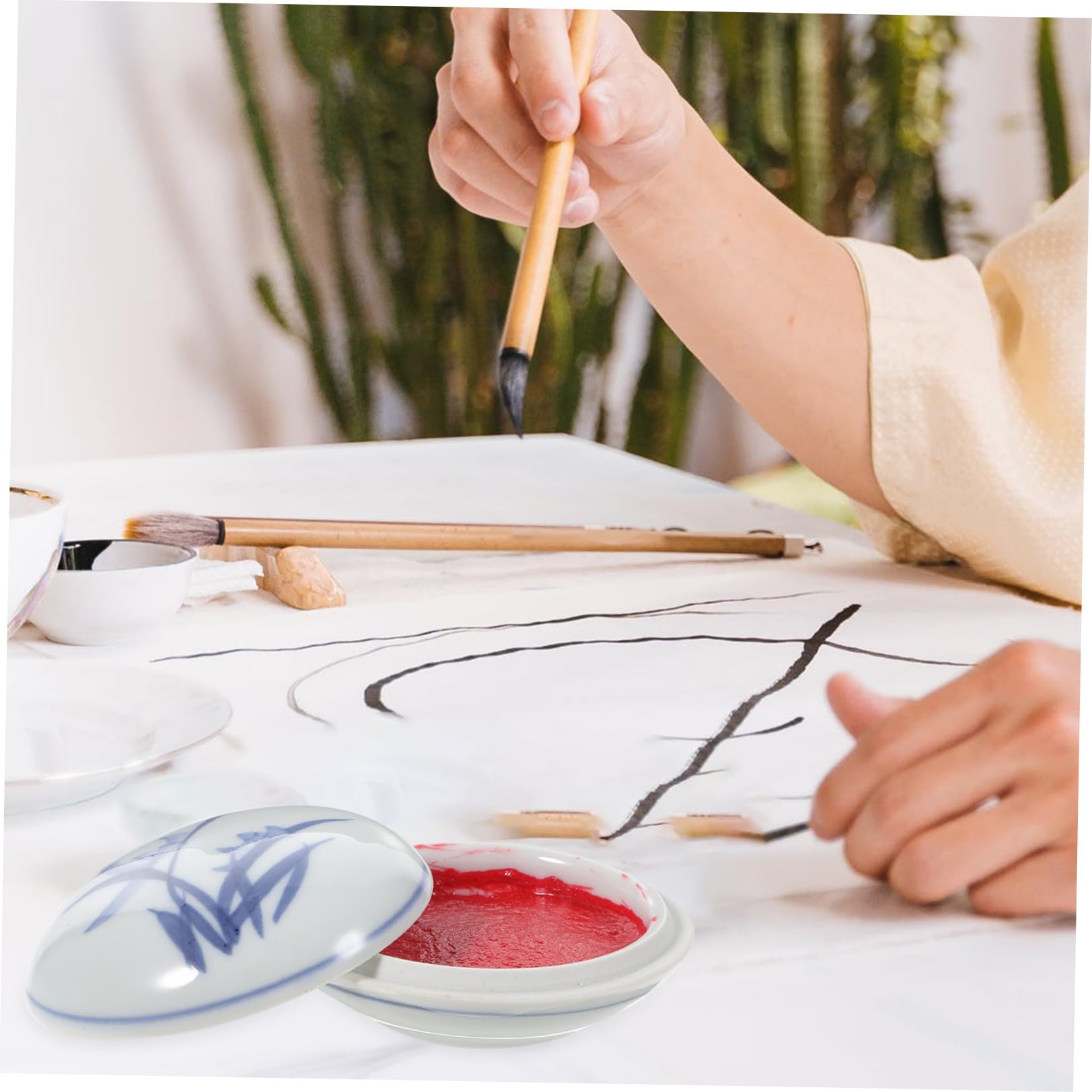 NUOBESTY 3 Stück Stempelkissen Für Kalligraphie Zartes Stempelkissen Fürs Büro Chinesisches Stempelkissen Malstempelkissen Tragbares Stempelkissen Stempelkissen Für Die Schule Blaue