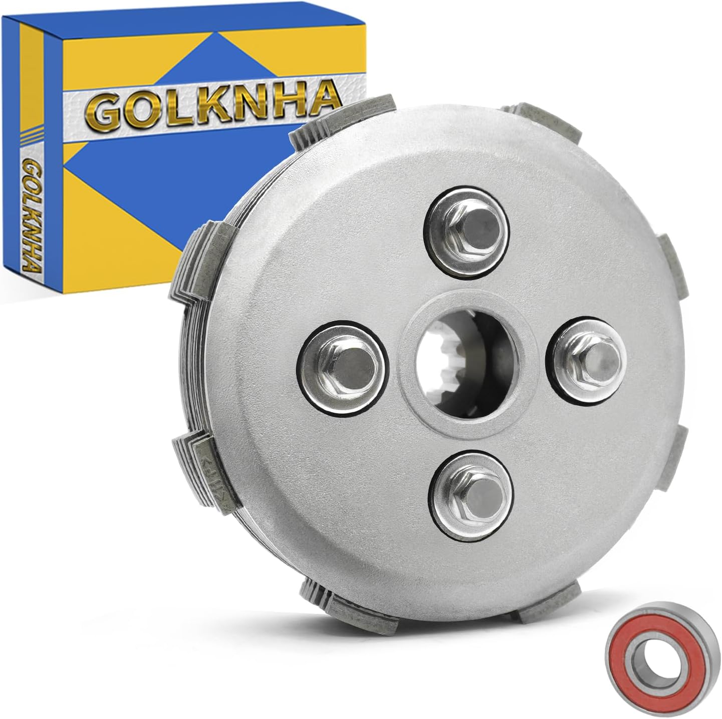 Clutch Kit & Friction Steel & Inner Hub & Pressure Plate for Kawasaki KX80 KX85 KX100 KX112 1998-2024 OEM# 13187-1013 13087-1170