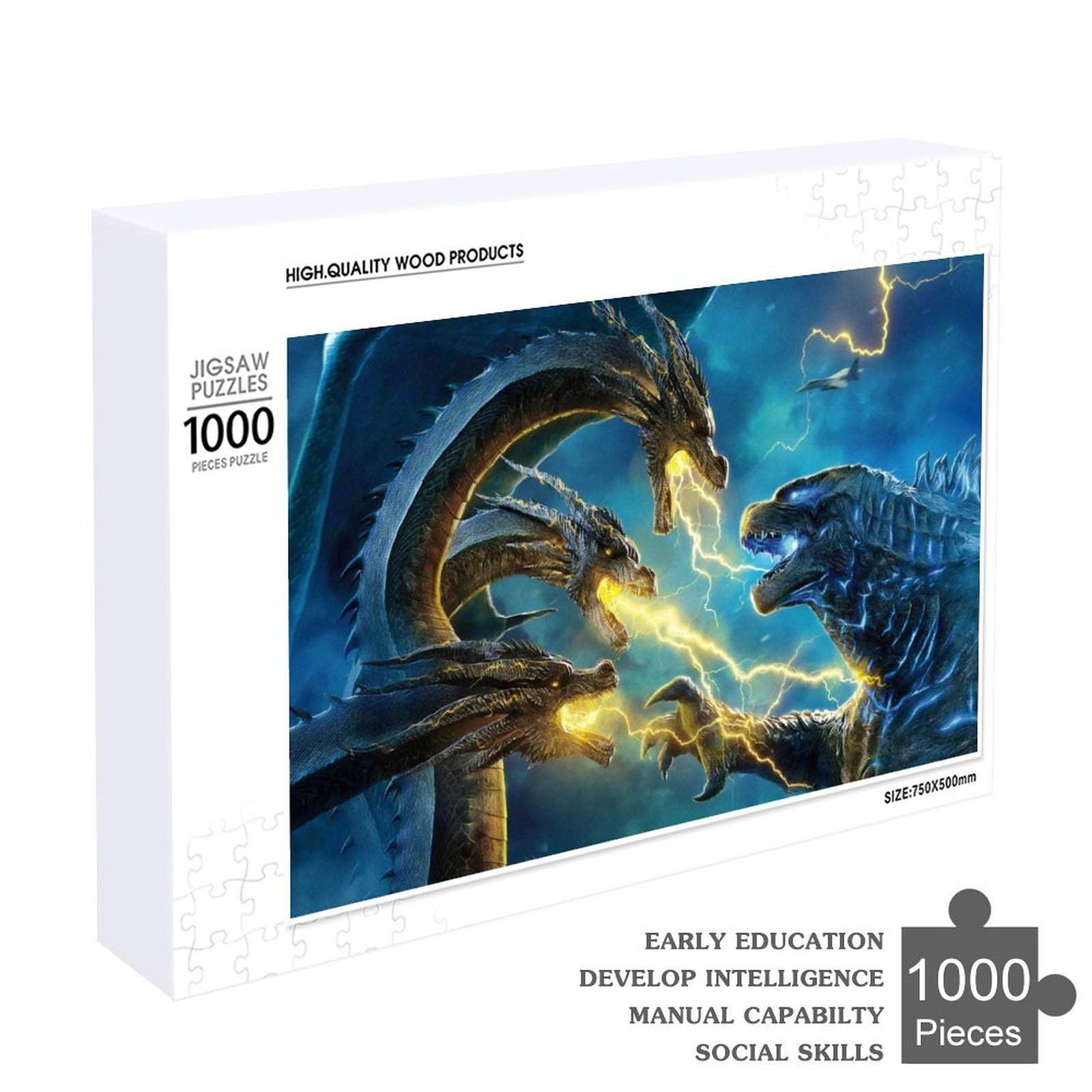 Amazon.co.jp: ゴジラ ジグソーパズル 500/1000ピース アニメチックな 