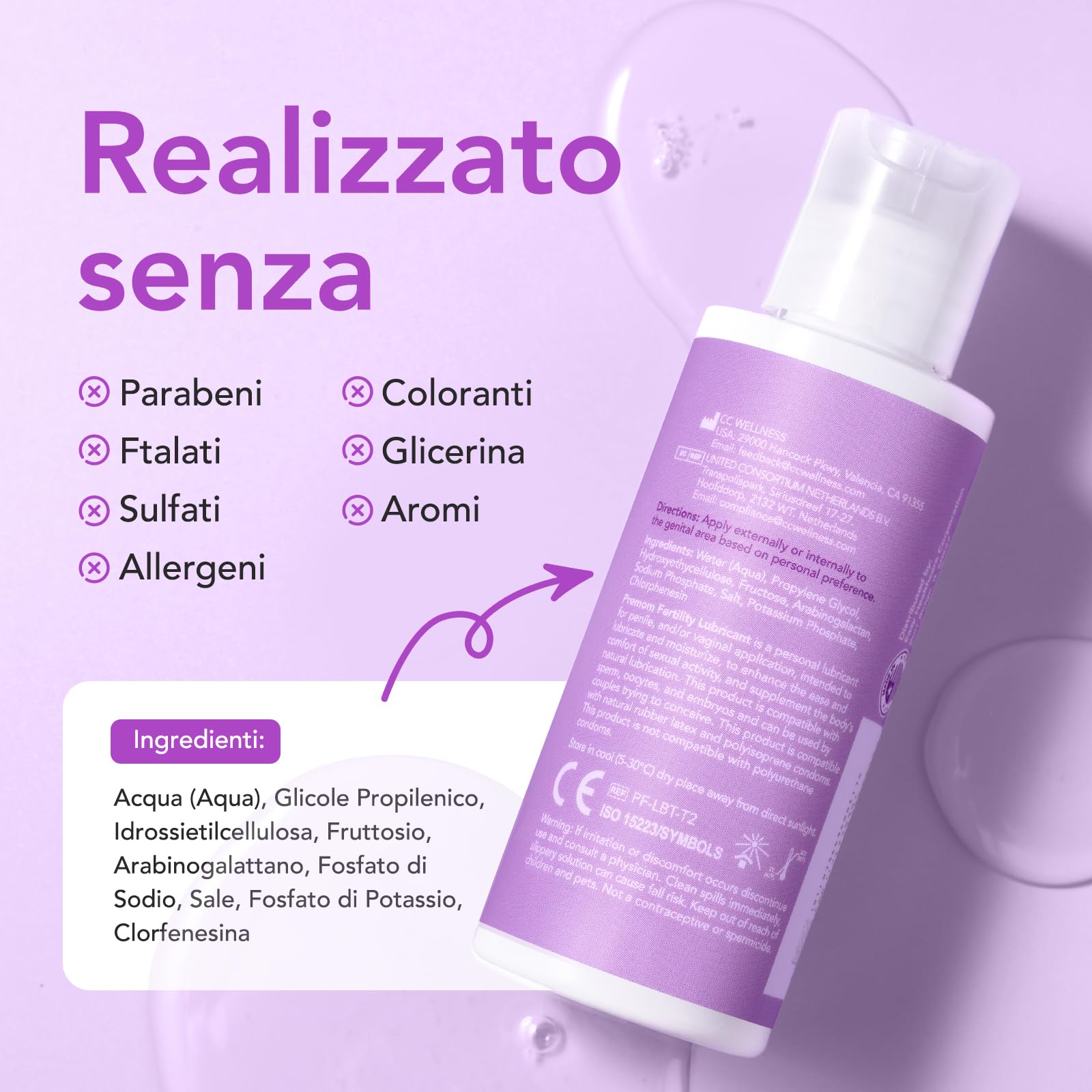 Premom Lubrificante per la Fertilità - 60ml | Facile da Portare