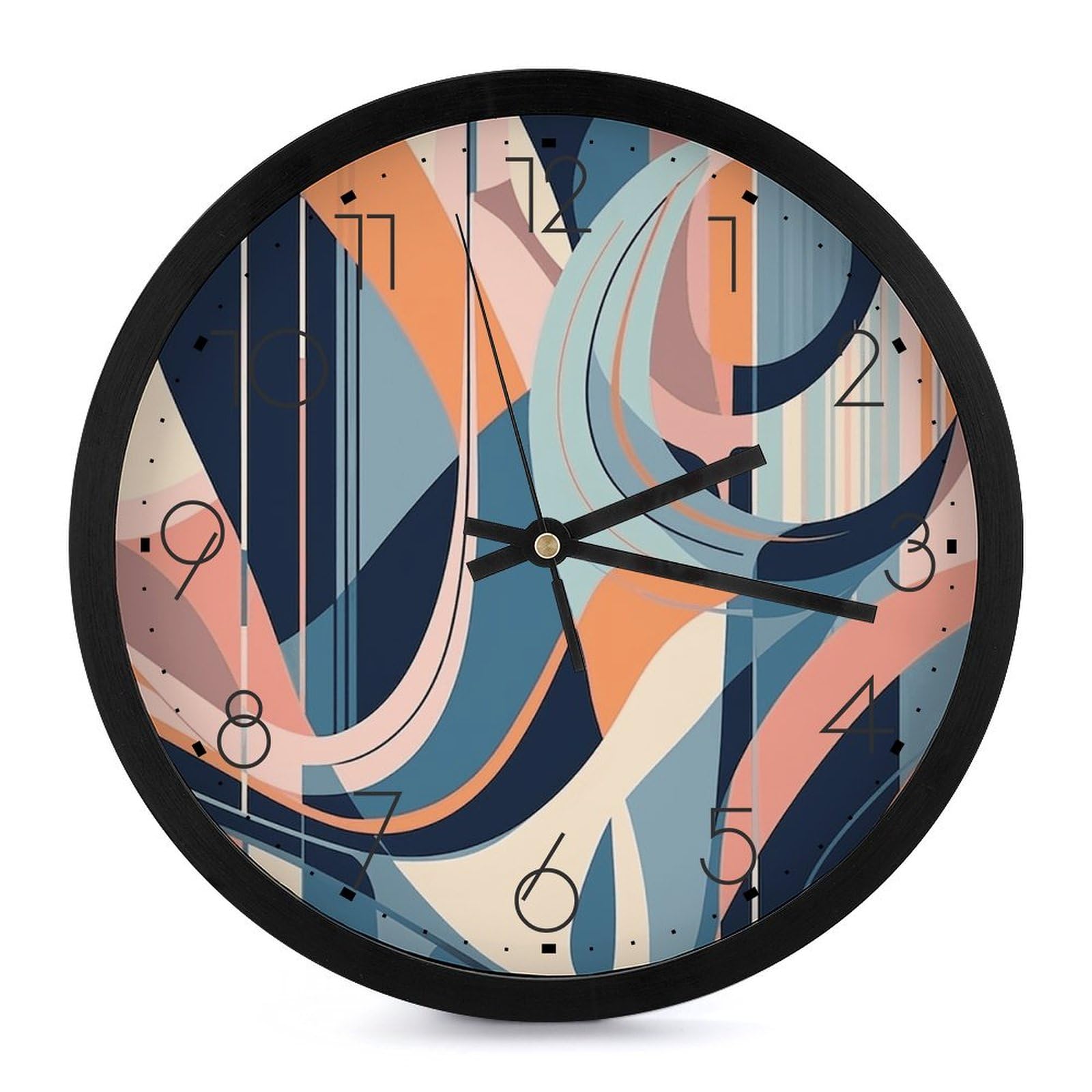 Horloge murale moderne sans tic-tac pour travailler sans distraction