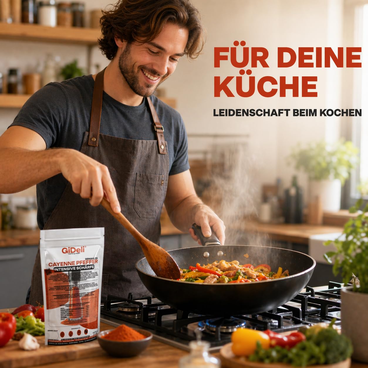 GiDeli Cayenne Pfeffer 2 x 5kg - Fein Gemahlenes Chilipulver für Fleisch, Fisch, Suppen und Soßen - Mexikanische und asiatische Küche - Scharf Intensiver Geschmack - 100% Naturprodukt