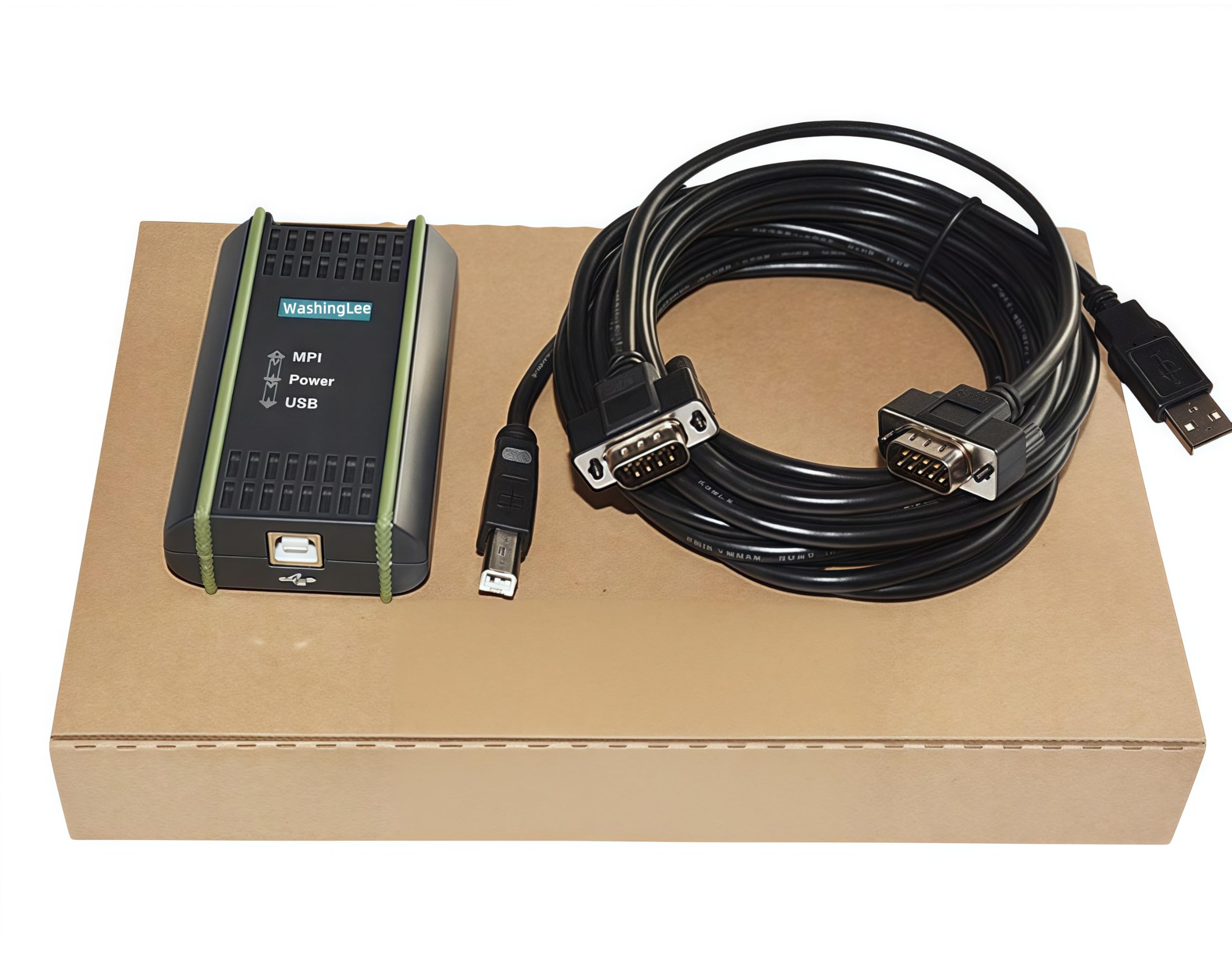 PLC Programming Cable for Siemens S7 200 300 400 ET200 and 840D CNC, for OP/TP Touch Screen, USB Touch Panel Programming Cable, Isolated Interface, for 6ES7972-0CB20-0XA0 Replacement, 16 FT