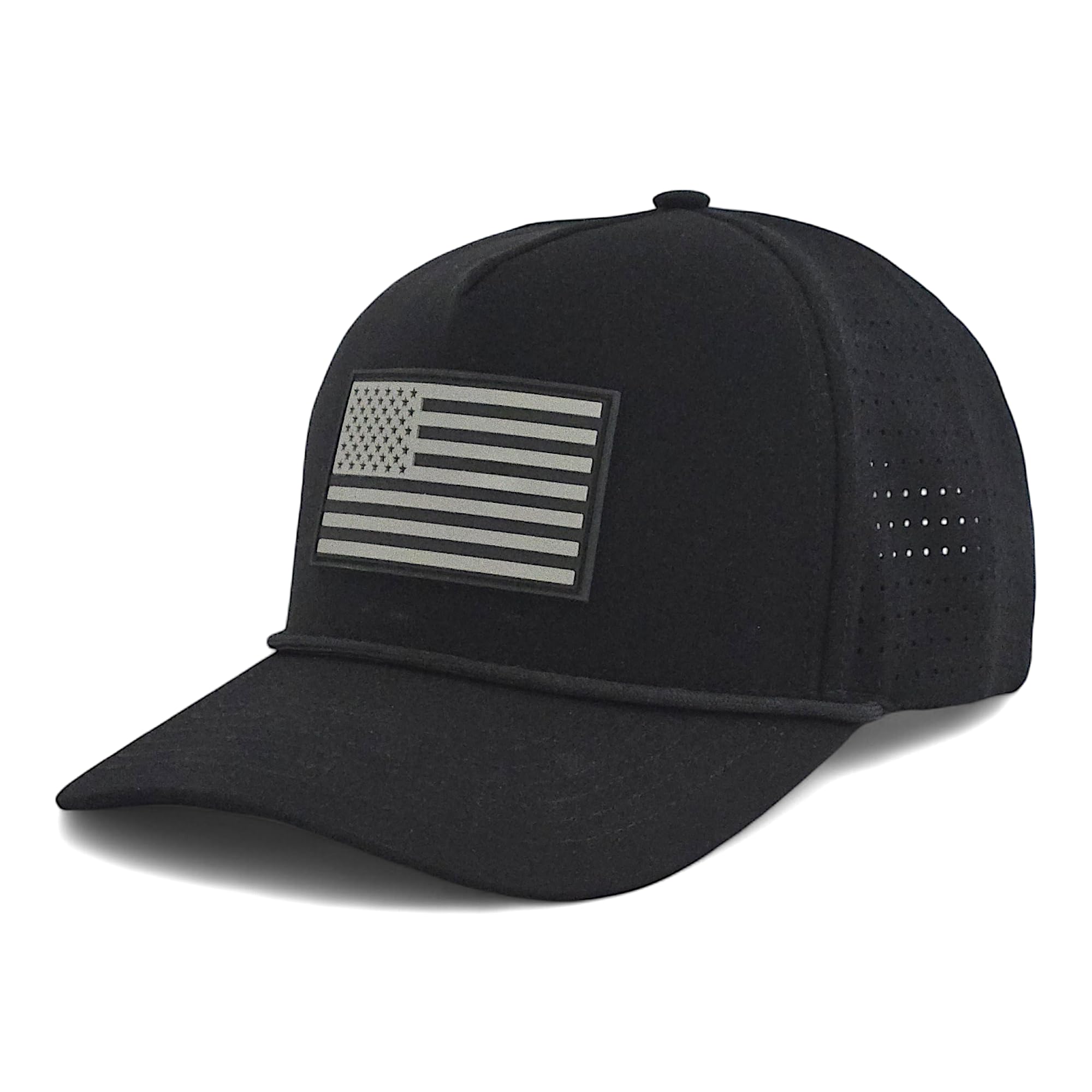 The Celly PlugPerformance Flat Brim Snapback Hat Water-Resistant Baseball Cap for Men & Women Work Golf Gym Hike Surf