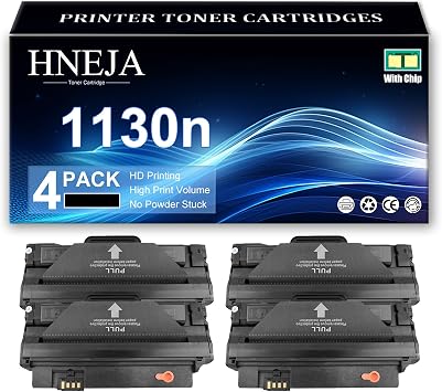 1130n Toner Cartridge Replacement, Compatible 330-9523 Black Toner Cartridges for Dell 1130n 1133n 1135n Printer | High Yield | 2500 Pages,Black-4 Pack