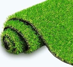 4-Tone Synthetic Grass Rug 1.25x2 FT ? 40MM Realistic Look Fake Turf Mat with High-Density Blades, UV-Resistant, Ideal for Lawn, Balcony, Indoor Outdoor