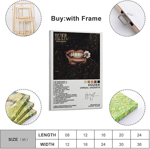 Miniatura 2 de Hozier Poster Unreal Unearth Album Cover Poster Wall Art Decor Canvas Poster for Room Decor Aesthetic Sports Landscape Office Room Decor Gift