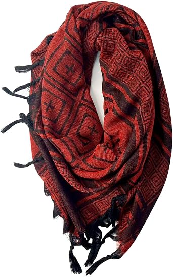 Tactical Desert Keffiyeh Arab Scarf Women Shemagh Tassel Scarves Neck Wrap