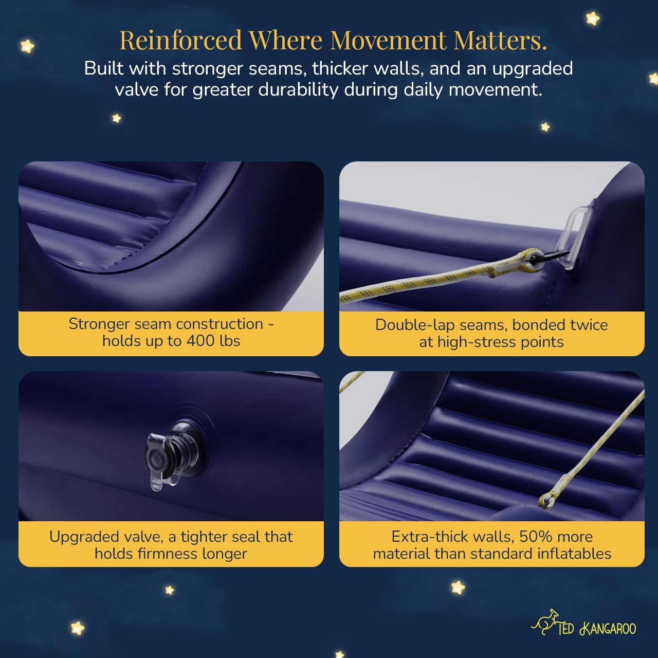 CloudBounce Ultra - with Power Straps | Sensory Rocker for Kids | Patented NextGen Inflatable Sensory Chair | Ultra-Durable & Extra-Reinforced