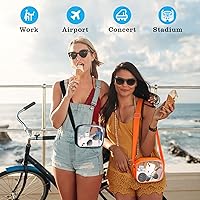 Vista 151 de KETIEE Bolso cruzado transparente, aprobado para estadios, para conciertos, eventos deportivos, festivales