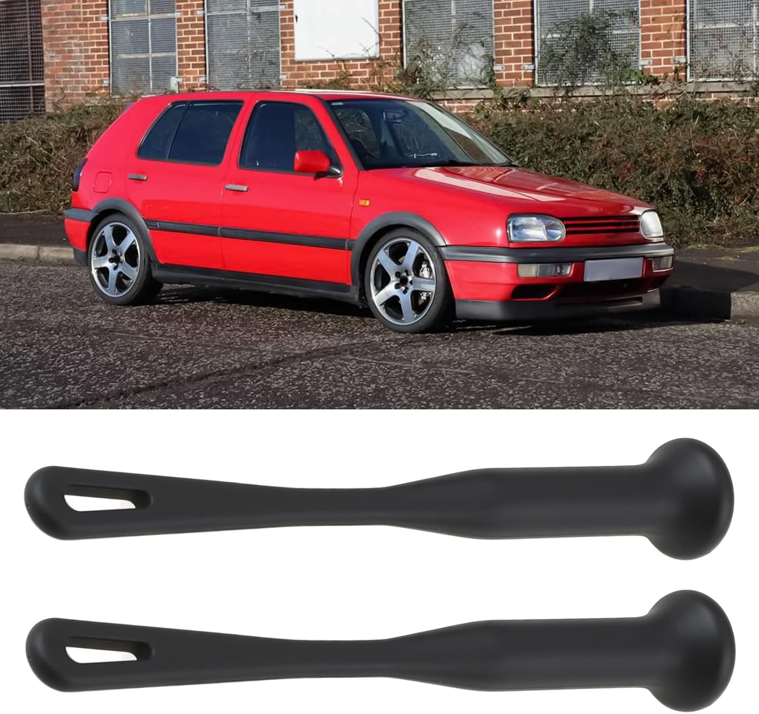 OTOTEC 2Pcs Car Rear Seat Backrest Puller Pull Bar 1H0885683 Compatible with Jetta Vento MK3 Compatible with Polo 6N 6N2