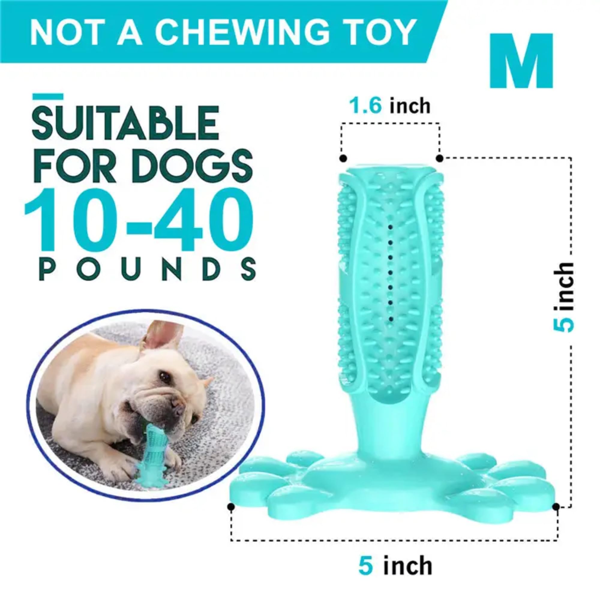 Jouet à mâcher pour chien, bâton de brosse à dents pour chien, jouets interactifs pour les mâcheurs agressifs, jouets interactifs, jouet robuste pour les garder occupés à mâcher pour petits
