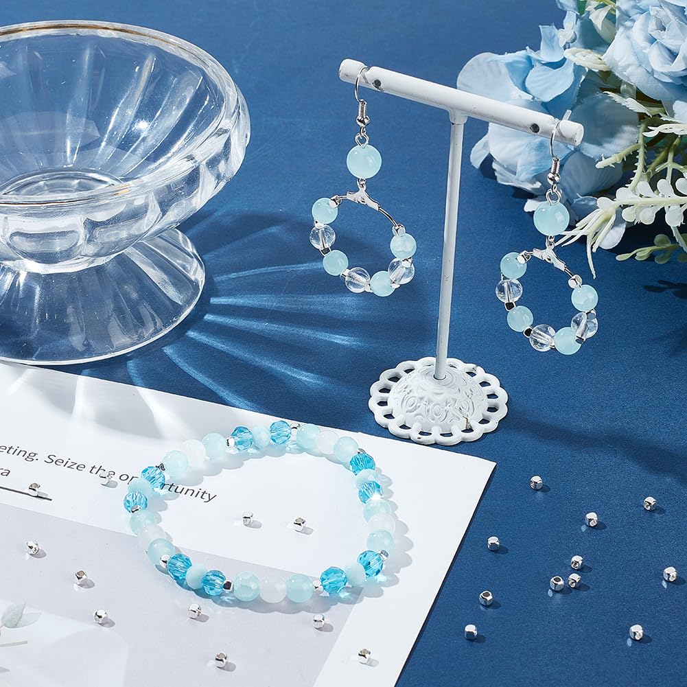 Petite Perle PH PandaHall 100pcs Cube Perles Doré Perles D'espacement En Laiton Petites Perles Carrées 2.5 Mm Pour Collier Bracelet Bijoux Et Artisanat, Trou 1,2 Mm Petite Perles Pour Bracelet