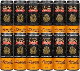 Pack 12 unidades Cerveja Puro Malte Merecida Extra teor 5% 350ml Opa Bier