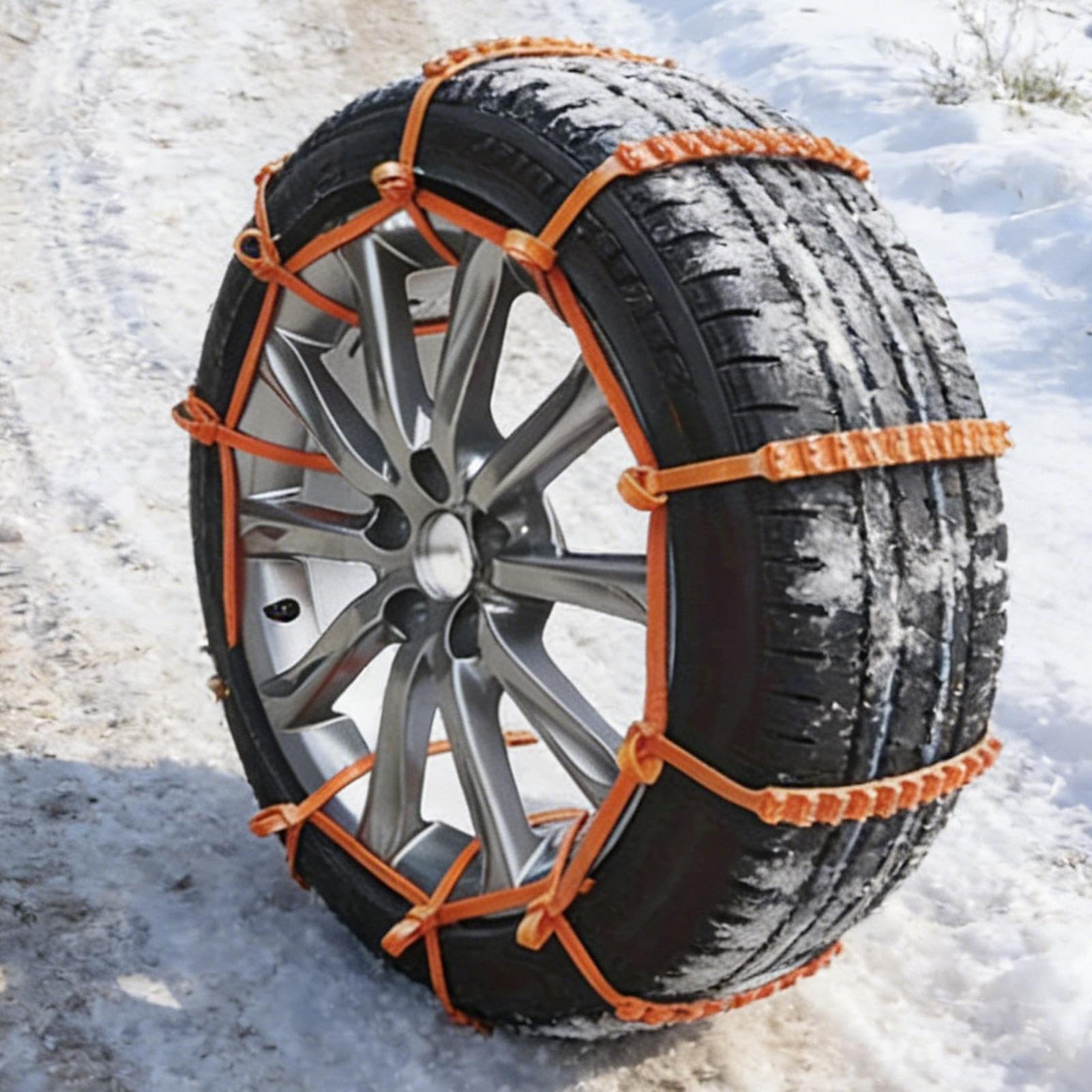 Lot de 40 colliers de serrage pour pneus - Chaînes de sécurité antidérapantes - Câble de traction d'hiver - Pour la conduite hivernale sur les véhicules, camions et véhicules tout-terrain