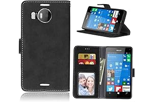 Retro Frosted PU Leather Flip Magnet Wallet Stand Case for Nokia/Microsoft Lumia...