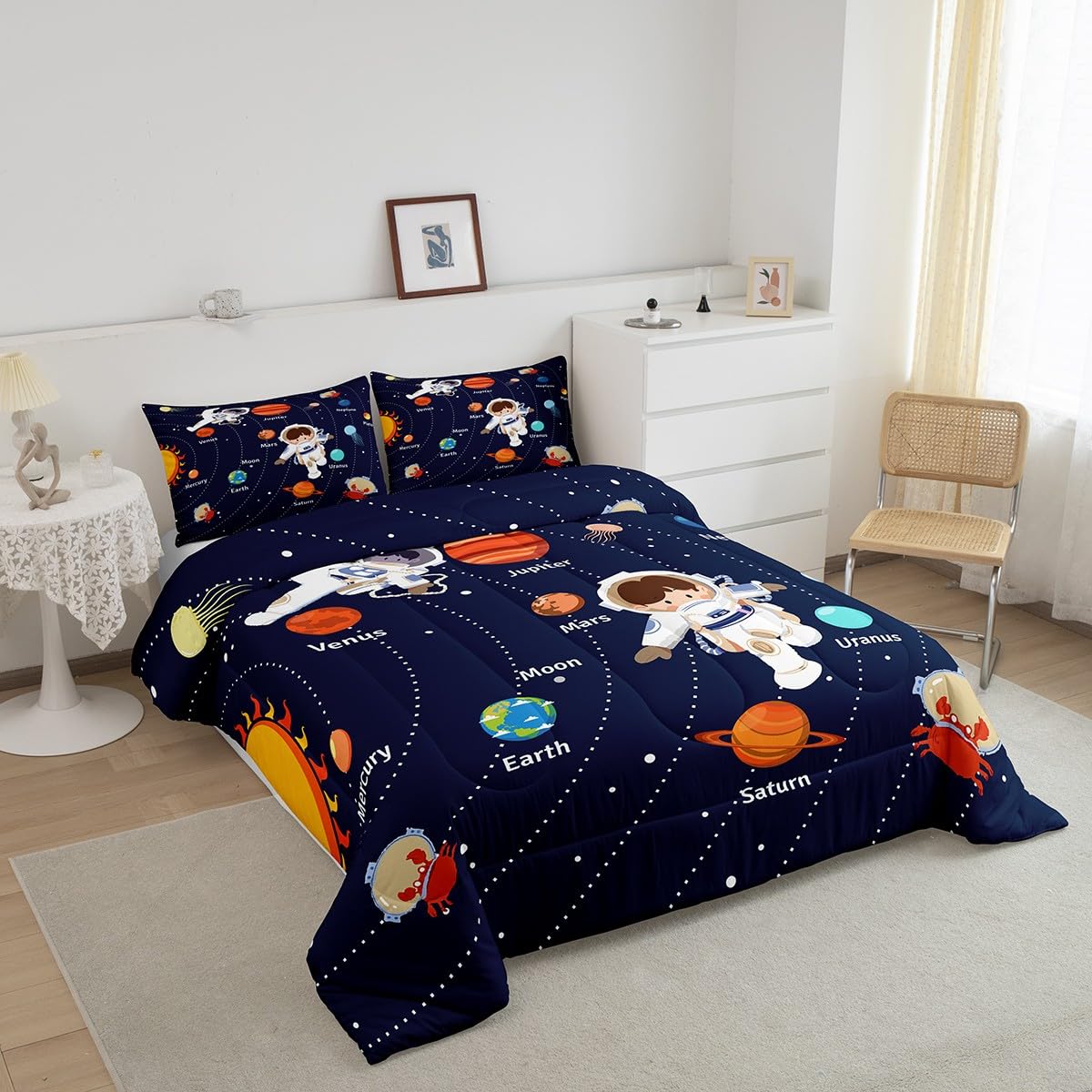 Snapklik.com : Feelyou Solar System Comforter Set Queen Size Outer ...