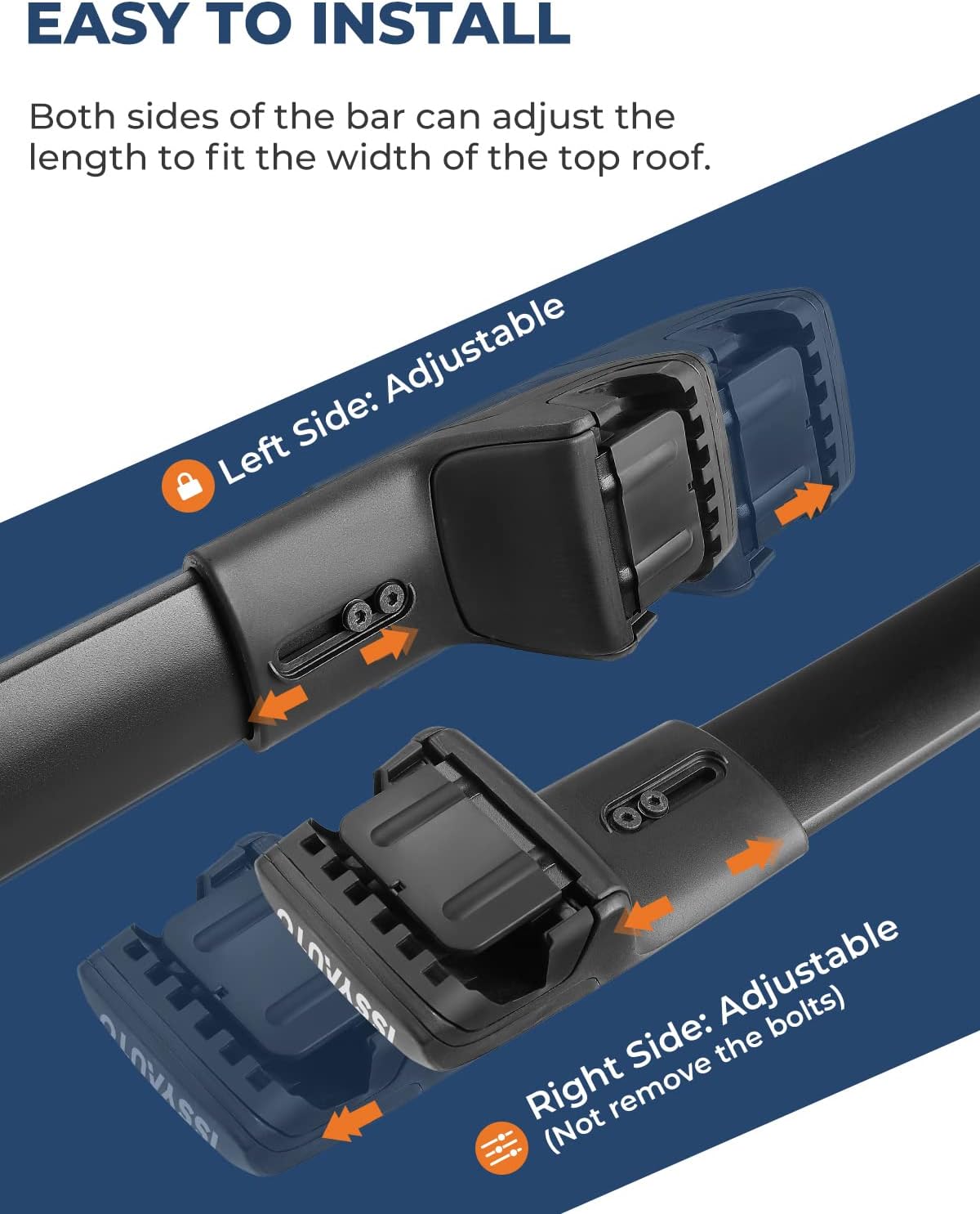 ISSYAUTO Lockable Roof Racks Cross Bars Compatible with 2014-2023 Forester, Aluminum Roof Rail Cross Bars, Low Wind Noise Rooftop Cargo Carrier Crossbars