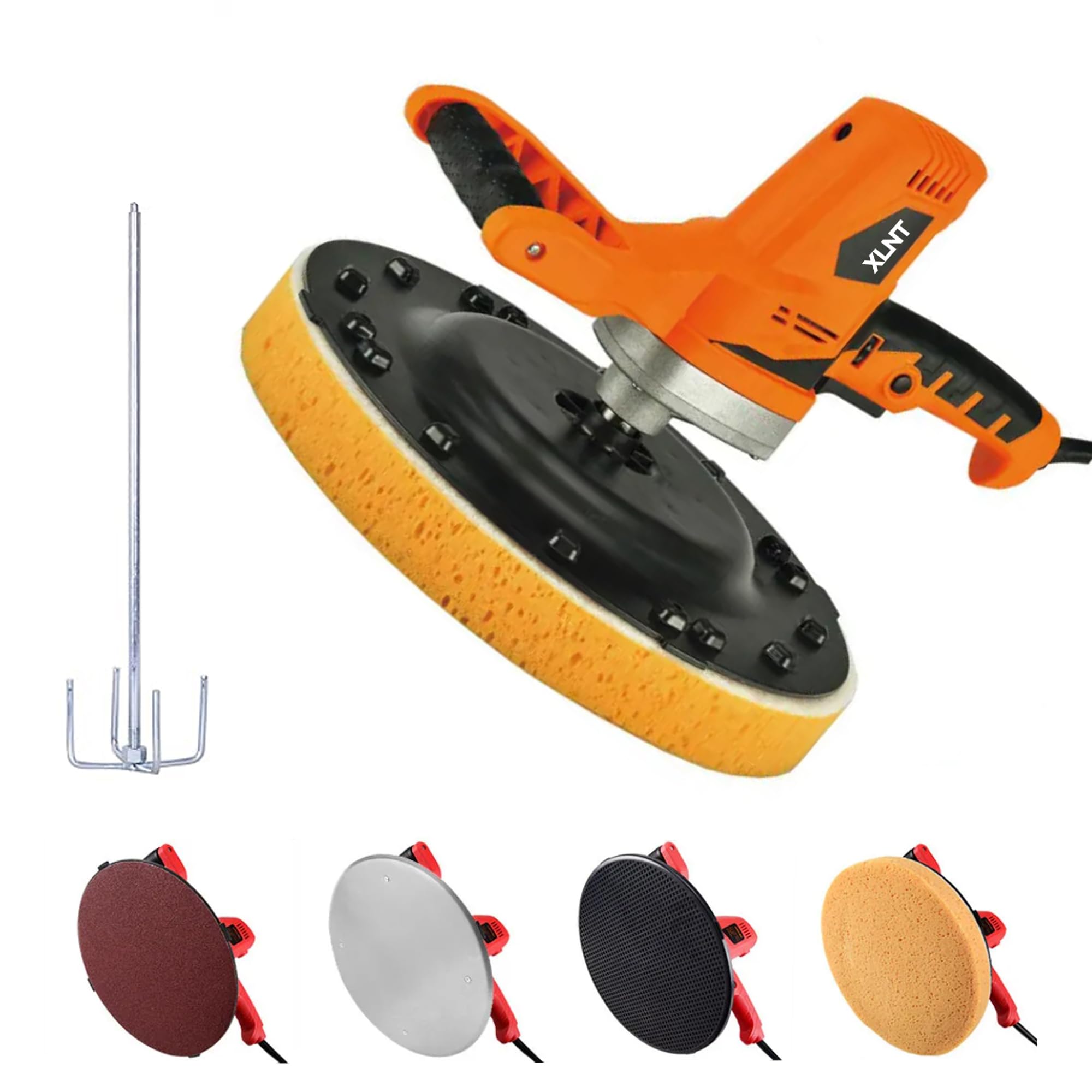 XLNT Wet & Dry Wall Sandering machine 5 in 1 Multi Construction Works | Plaster Smoothing | Screed Levelling | Putty mixing rod | Wall Sandering | Powerful1000W copper motor | 6 speed control (B0DFQDSYJ4) Amazon Price History, Amazon Price Tracker