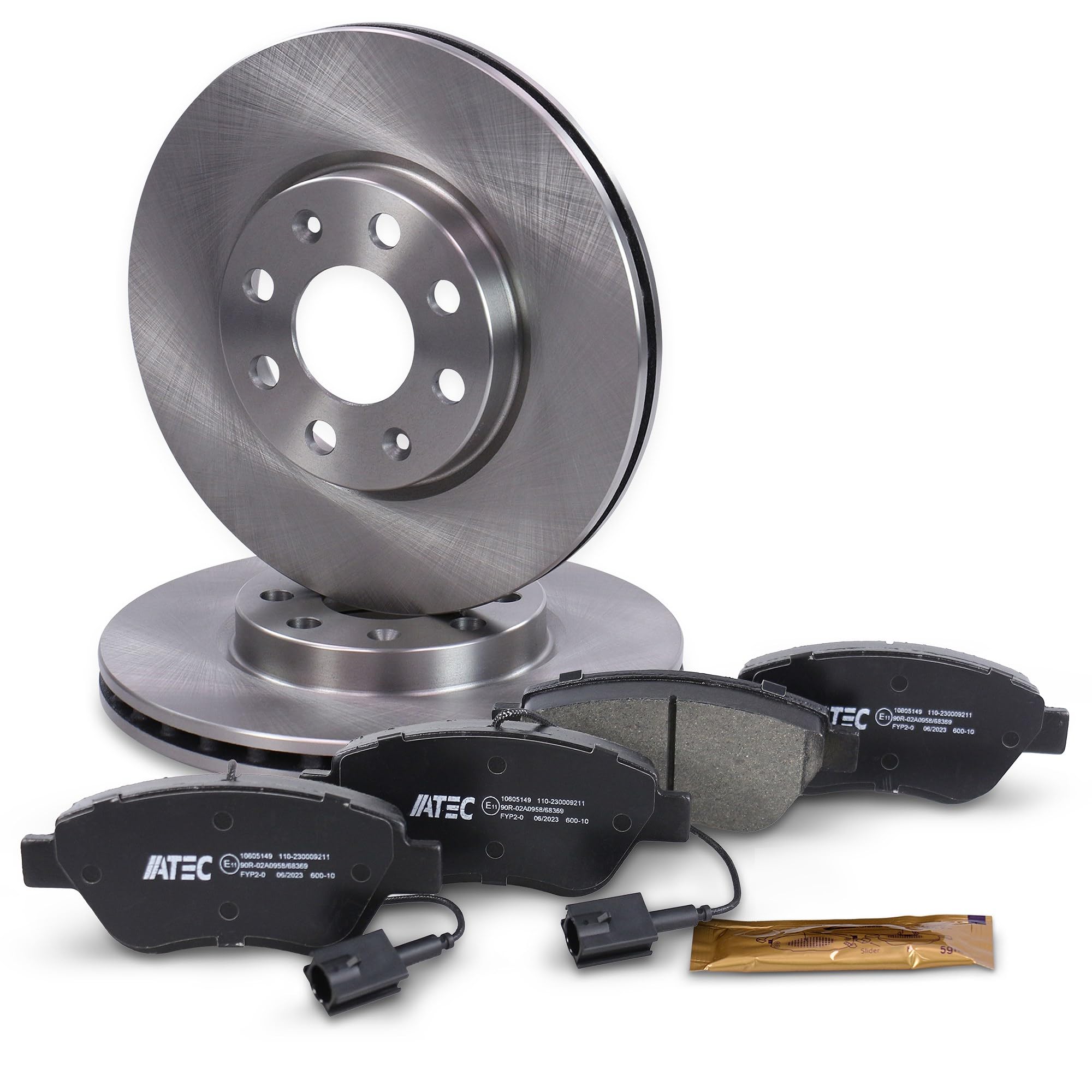 BESTPRICE Set freni asse anteriore incl. dischi freno ventilati Ø 257 mm + pastiglie freno anteriori, compatibile con FIAT GRANDE PUNTO (199_), PUNTO EVO (199_)