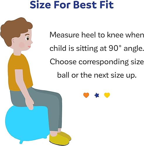 Miniatura 6 de Diversión y función pelota para silla, silla de pelota de yoga para niños, asiento flexible para aula, escuela primaria y secundaria, silla meneada