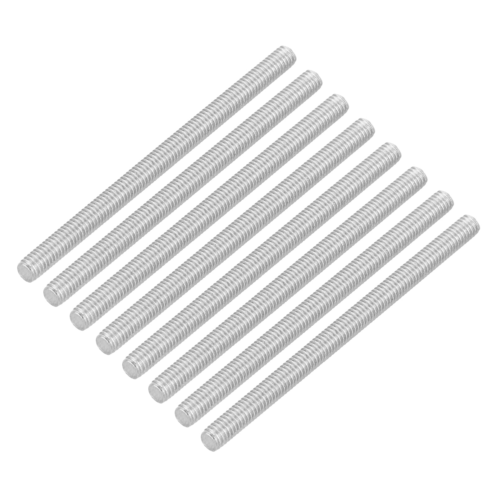 QUARKZMAN 16pz Asta Filettata Intera, M3 x 45mm Acciaio Inossidabile 304 Borchie Barra Filettatura Destra M3-0.5 Filo di Pece per Assemblaggio Mobili Macchinari