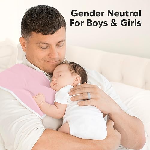 Vista 305 de Paños orgánicos para eructos para bebés niños y niñas, paquete de 5 paños de algodón súper absorbentes para bebés, trapos suaves y afelpados