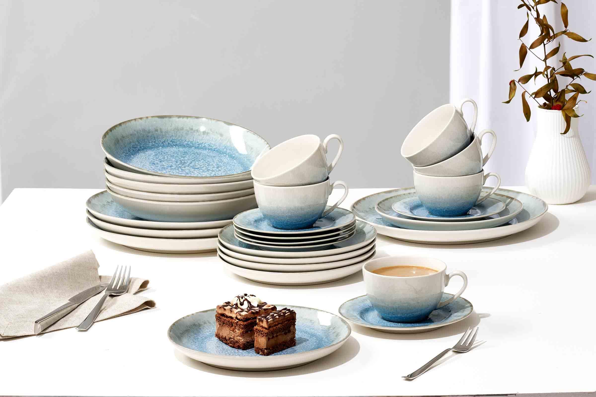 Ritzenhoff & Breker Kaffeeservice Olso | 18-teilig | blau