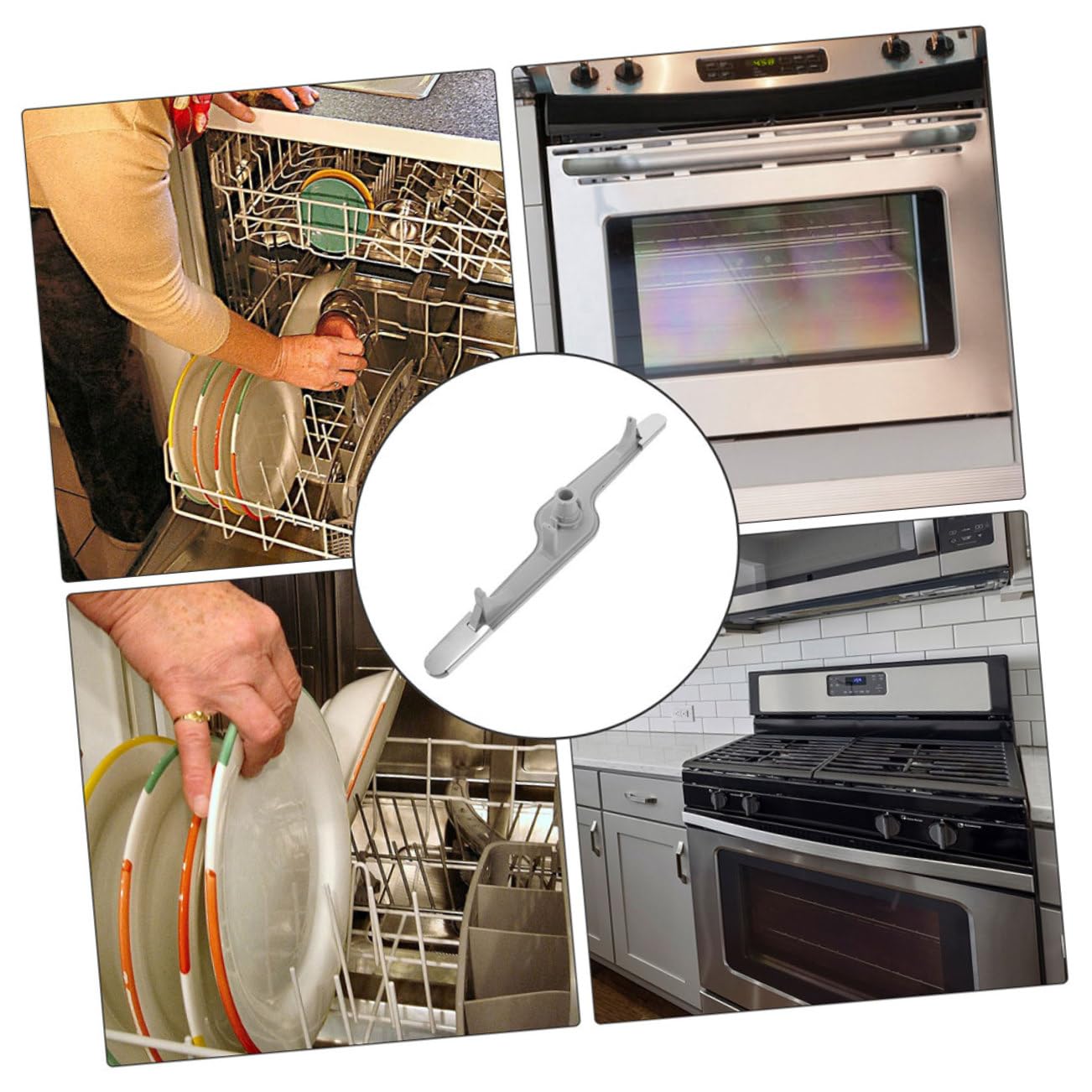 Zerodeko 2pezzi Bracci Irroratori Inferiori Pervastoviglie Accessori di Ricambio per Casa Sostituzione del Braccio di Lavaggio Pervastoviglie