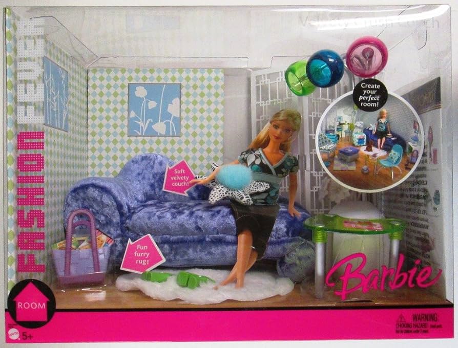 Amazon.co.jp: バービー Fashion Fever Room ベッド・アンド