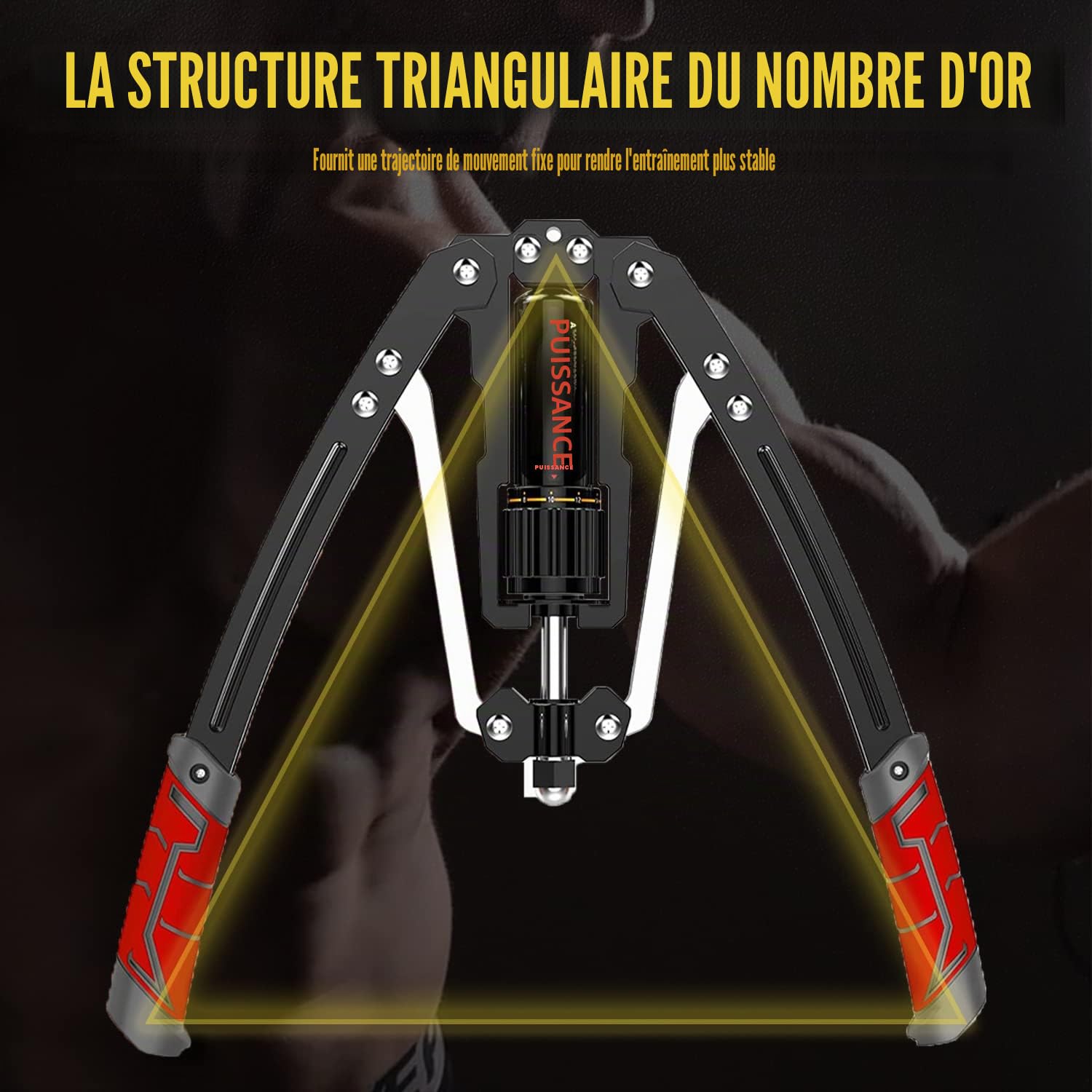 Musculation Avant Bras Barre Twister Réglable Power Twister 10-200kg Musculation Homme Pectoraux Biceps Alteres Musculation Femme Exercices du Haut du Corps, de la Poitrine, des épaules