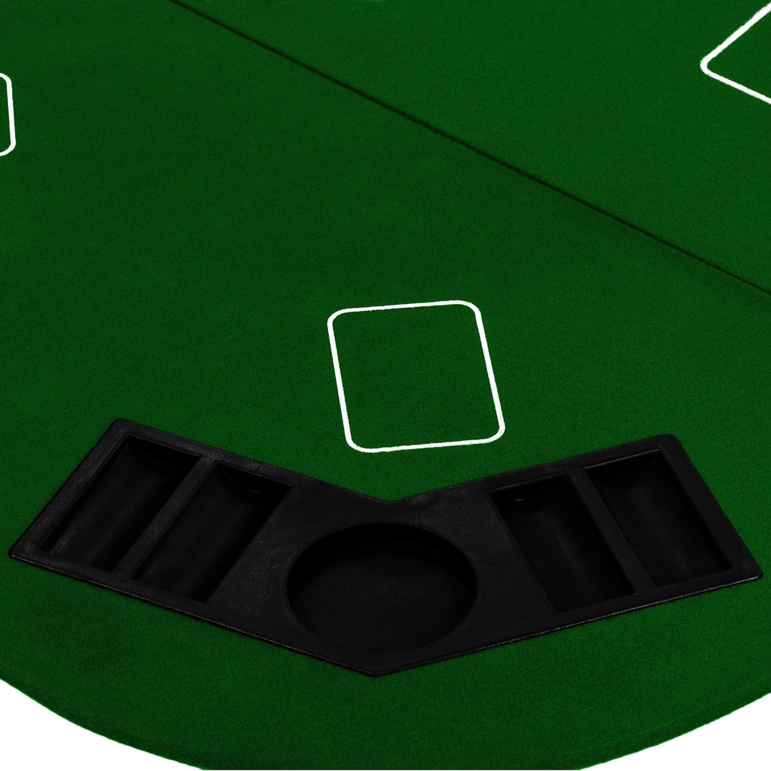 GAMES PLANET Faltbare Pokerauflage Straight 160x80 cm MDF Grün