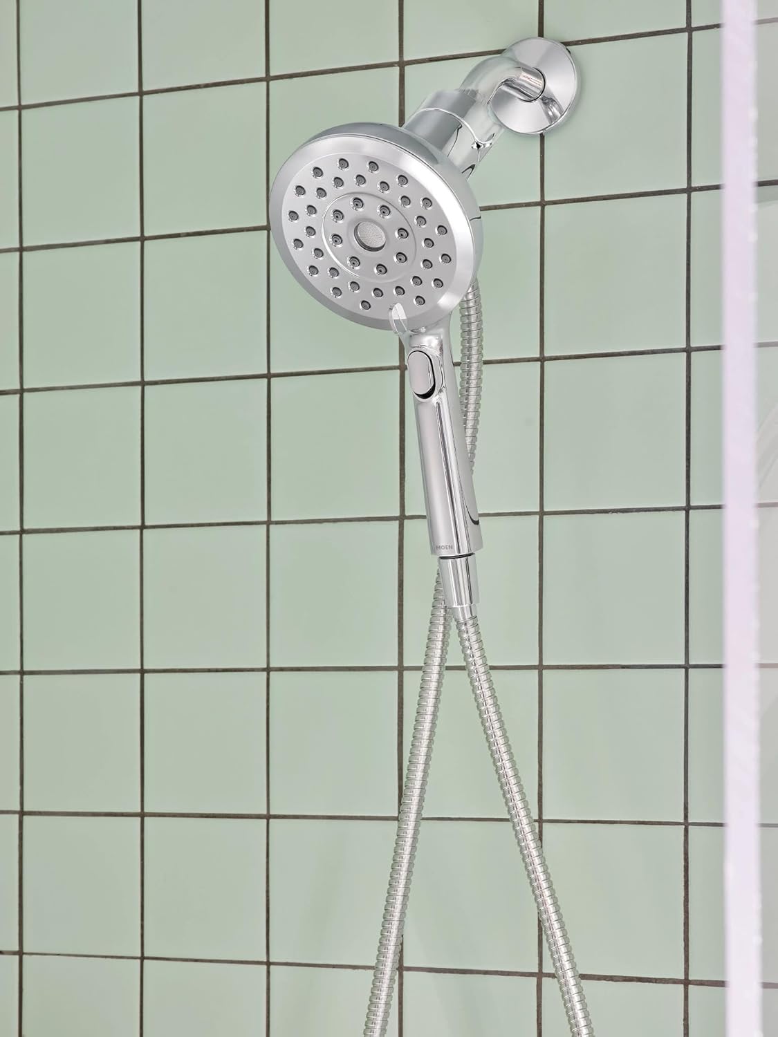 Moen Verso Handshower, Detachable Round Shower Head with Magnetix Docking System, 60" Hose, Chrome, 220H2