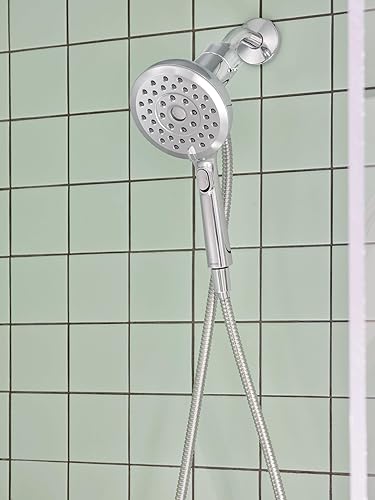 Miniatura 6 de Moen Verso - Ducha de mano, cabezal de ducha redondo desmontable con sistema de acoplamiento Magnetix, manguera de 60 pulgadas, cromo, 220H2