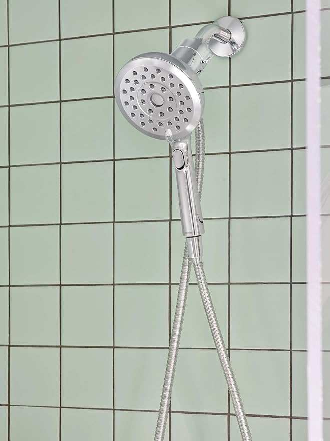 Regadera de Mano Moen Verso, Cabezal Redondo Desmontable con Sistema Magnético, Manguera 60", Cromo miniatura 7