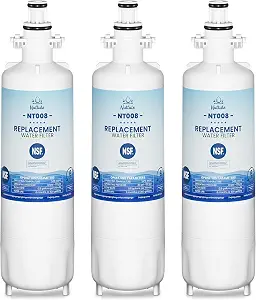 ADQ360061 Water Filter Fit for LG LT700P, Kenmore Elite 795 9690 | Compatible with LG ADQ36006101, LFDS22520S, LFXS30766S, HDX FML-3, RWF1052, RFC1200A, NSF/ANSI Certified, 3PACK
