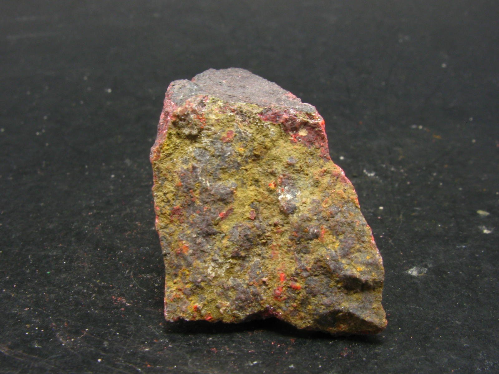 Rare Red Cinnabar Cinabar Piece From Peru - 1.8"