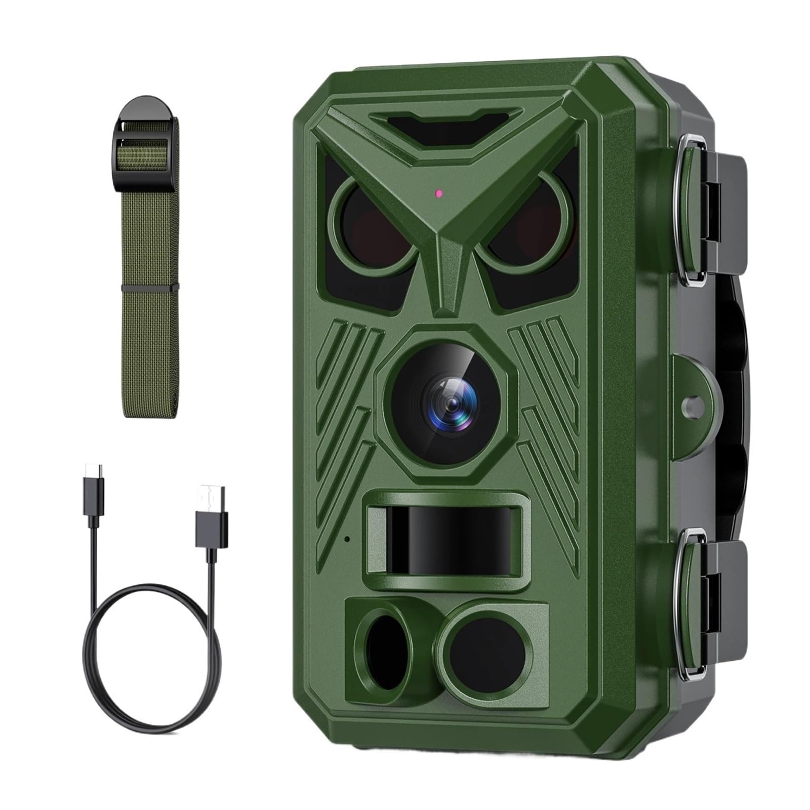 Cámara Vida Silvestre Cámara De Rastreo For Caza Visión Nocturna 48MP For Vida Salvaje IP66 Observación Animales Impermeable con Movimiento Activado Al Aire Libre Monitoreo Confiable Preciso