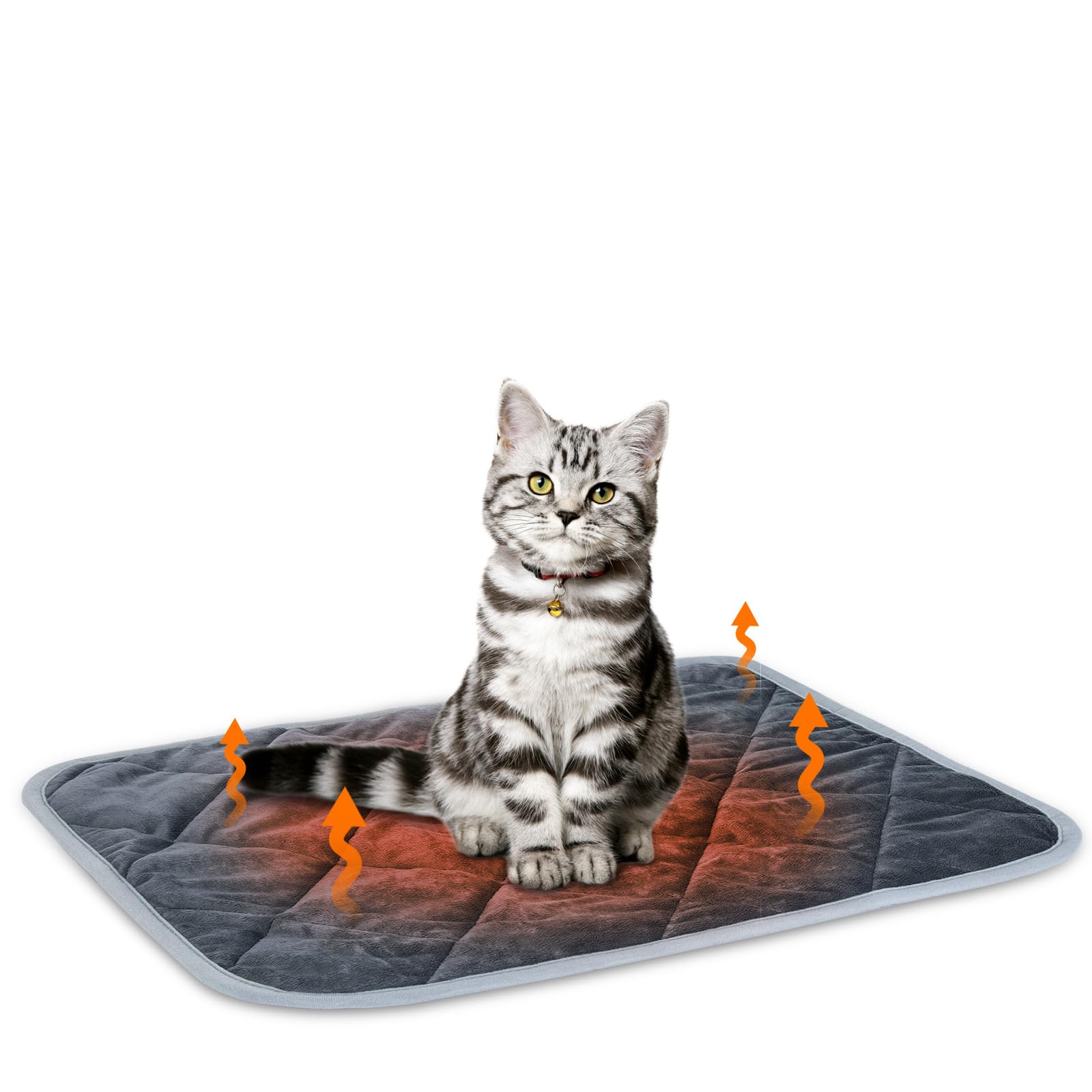 Nobleza Coussin Auto-Chauffant pour Chat & Chien, Tapis Couverture Thermique Confortable et écologique Lavable Anti-dérapant Etanche, sans électricité & Batteries, 40x50cm