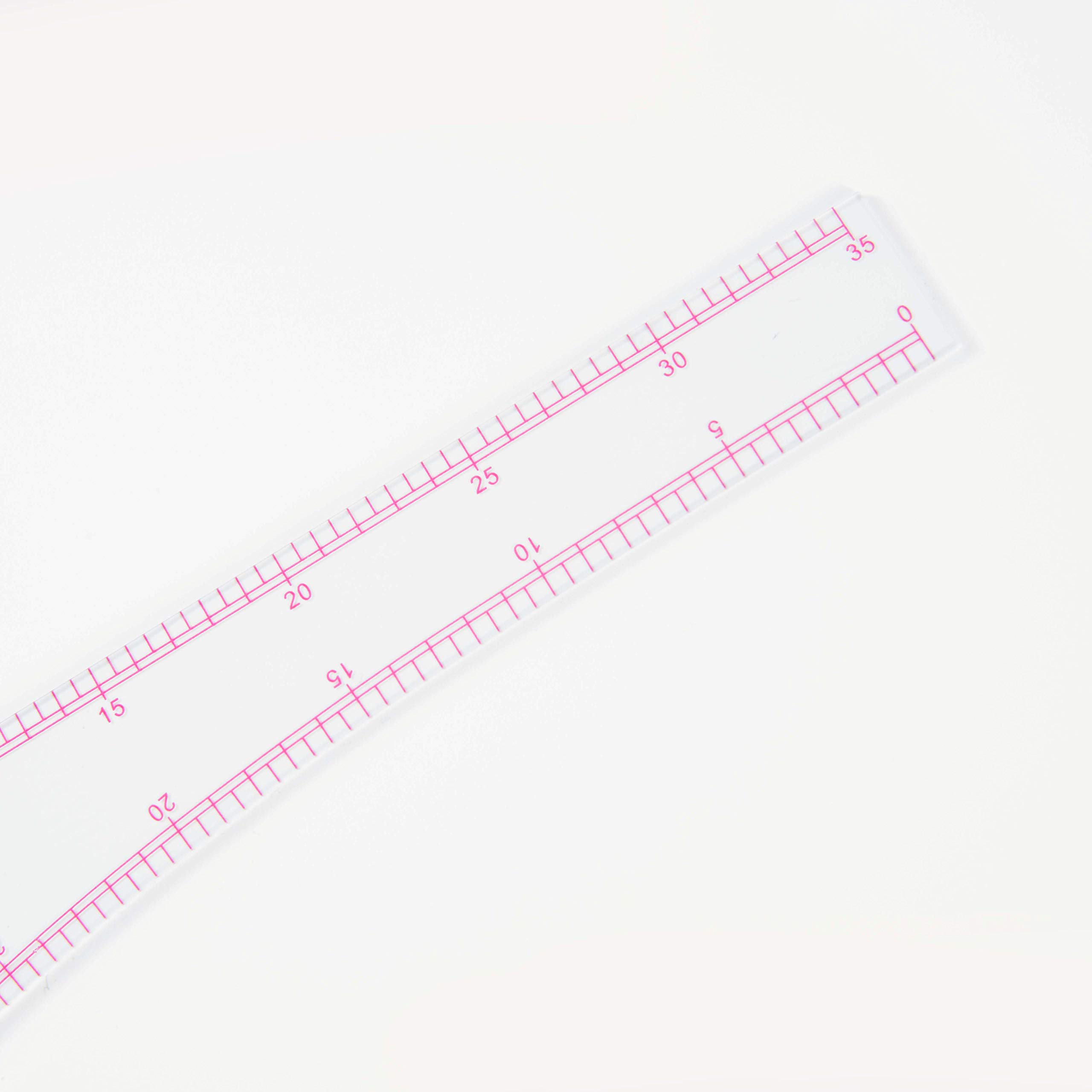 DIHAN Metric Two Sided L-Square French Curve Ruler - Multifunction Pattern Making Tool