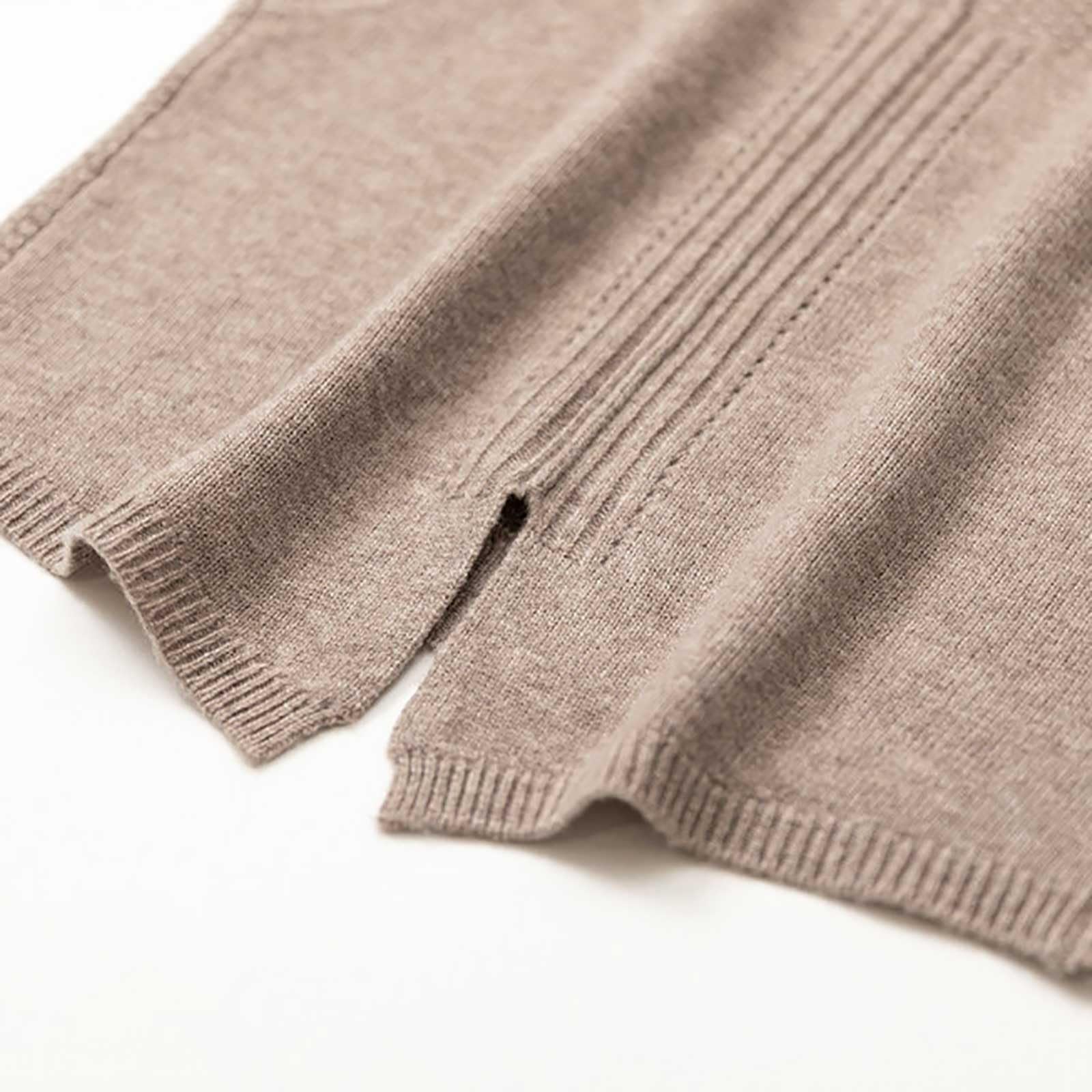 Achimlt Maglione Senza Maniche Gilet Donna Invernale, Girocollo Knitted Maglioni Donna Invernali Pullover Elegante Tinta Unita Smanicato Maglia Gilet
