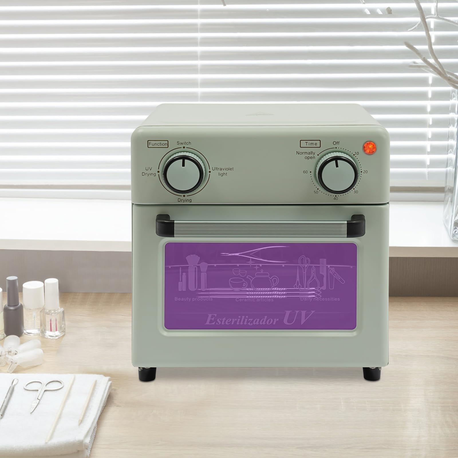 Szafka dezynfekująca UV sterylizator z timerem, 10 l, 2 poziomy