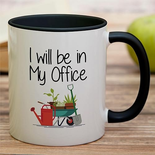 Miniatura 3 de Retreez Taza divertida  I Will Be In My Office Gardening Gardener Farmer Garden Lover - Tazas de café de cerámica de 11 onzas  Divertido, sarcasmo,