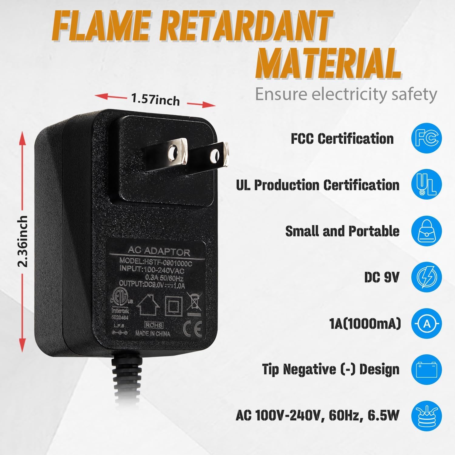 Amazon | STRICH エフェクター電源 6チャンネル DC9V 1A パワー