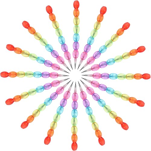 NUOBESTY 16 lápices apilables de colores, lápices de cuentas de colores, lápices de dibujo para escribir, suministros de papelería, recuerdos de